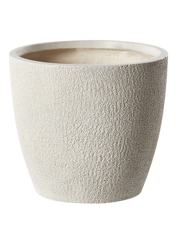 Beliani Outdoor Blumentopf KANNIA in Beige - (W) 36 x (H) 32 x (L) 36 cm