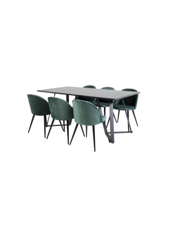 ebuy24 Essgruppe Marina 23 (7-teilig) Grün 90 x 180 cm