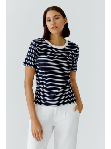 Oui T-Shirt in white blue