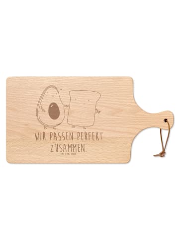 Mr. & Mrs. Panda Schneidbrett Avocado Toast mit Spruch in Transparent