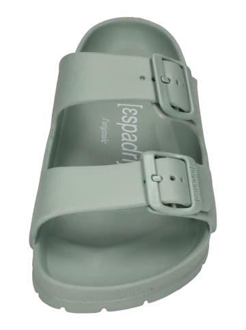 Espadrij l'orginale Pantoletten AMI POOL in grün