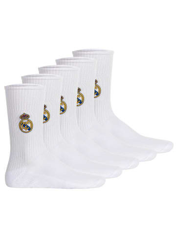 Real Madrid Socken 5er Pack in Weiß