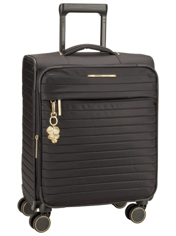 travelite Trolley Barbara Stepp 4W Trolley S Exp in Black