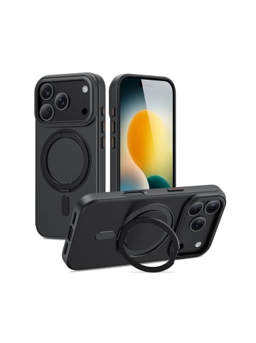 TechProtect Tech-Protect MagRing Handyhülle iPhone 17 Pro Max mattschwarz in Schwarz