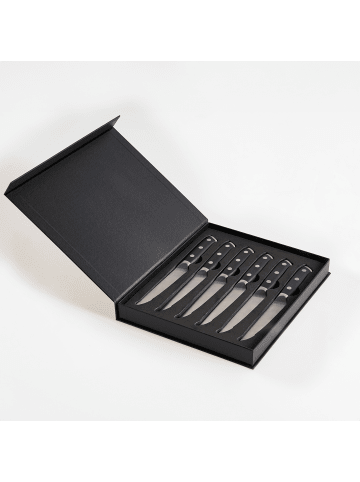 Beliani 7-tlg Küchenmesser-Set TOYAMA in Schwarz