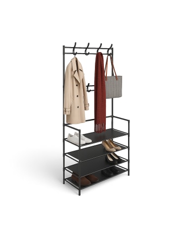 relaxdays Garderobenständer - (B)61 x (H)150 x (T)27,5 cm