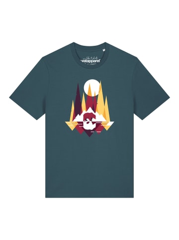 wat? Apparel T-Shirt Von Bären und Bergen in Petrol