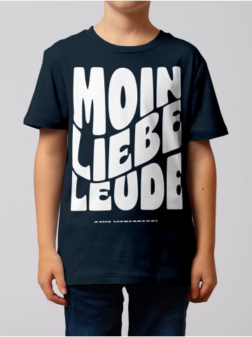 wat? Apparel T-Shirt Moin liebe Leude in Dunkelblau