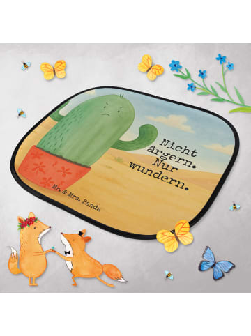 Mr. & Mrs. Panda Sonnenschutz Auto Kaktus Wut Design mit Spruch in Weiß