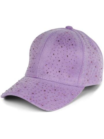 styleBREAKER Baseball Cap mit Strass in Flieder