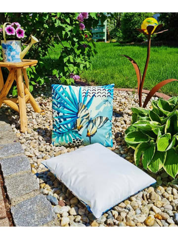 JACK Outdoor Dekokissen Motiv 45x45cm inkl. Füllung Schmetterling Blau