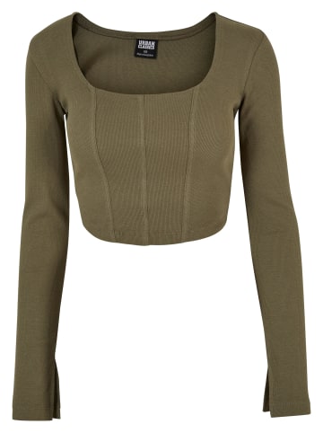 Urban Classics Longsleeves in olive