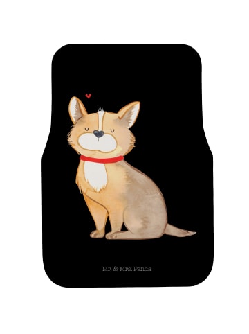 Mr. & Mrs. Panda Fußmatte Fürs Auto Hund Glück ohne Spruch in Schwarz