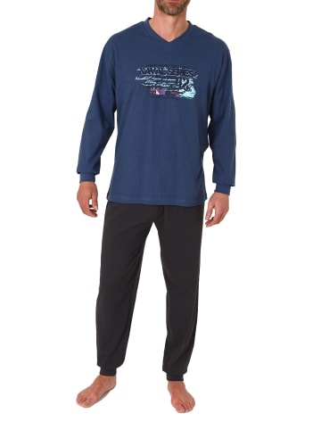 NORMANN Pyjama langeSchlafanzug - 74969 in marine
