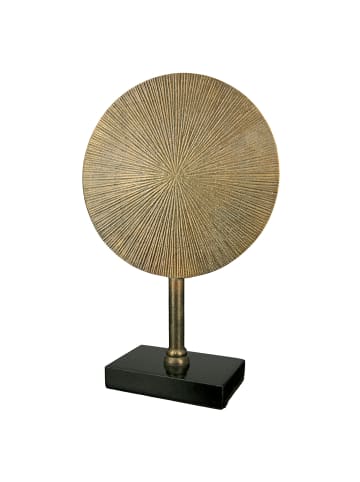 GILDE Skulptur "Round" in Gold - H. 39 cm - B. 25 cm