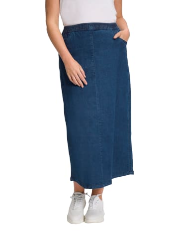 Ulla Popken Jeansrock in dark blue denim