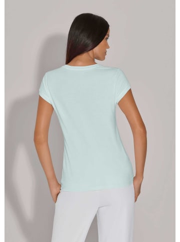 MADELEINE Kurzarm Jersey Basicoberteil in salbei