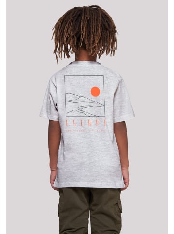 F4NT4STIC T-Shirt Escape Discover the World Landscape in grau meliert