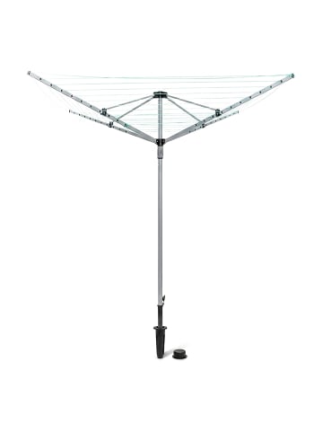 relaxdays Wäschespinne in Silber - (B)242 x (H)184 x (T)242 cm