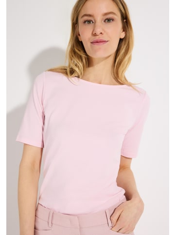 More & More klassisches Basic-Kurzarmshirt in sorbet rose