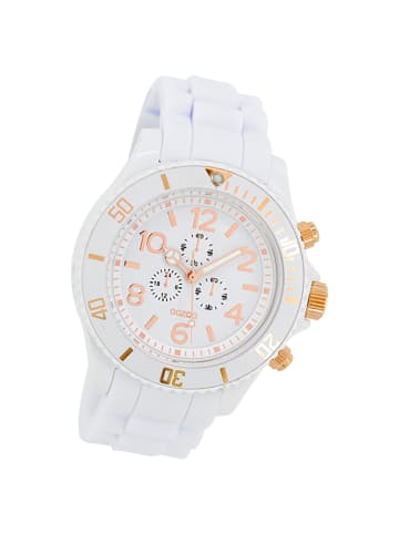 Oozoo Analog-Armbanduhr Oozoo Vintage Series weiß groß (ca. 43mm)