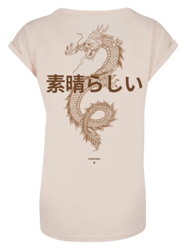 F4NT4STIC Damen T-Shirt PLUS SIZE Dragon Drache Japan in Whitesand