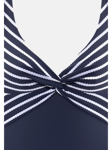 LASCANA Badeanzug Cerina in Navy white