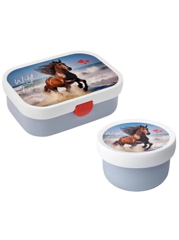 Mepal Obst- und Bentobox Wild Horse Campus 300 & 750 ml bunt in bunt