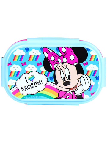 Disney Minnie Mouse Brotdose Minnie Mouse mit 2-Fach-Unterteilung & Göffel-Messer in Bunt