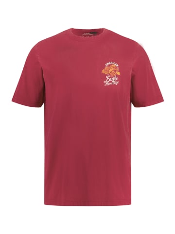 JP1880 Kurzarm T-Shirt in bordeaux