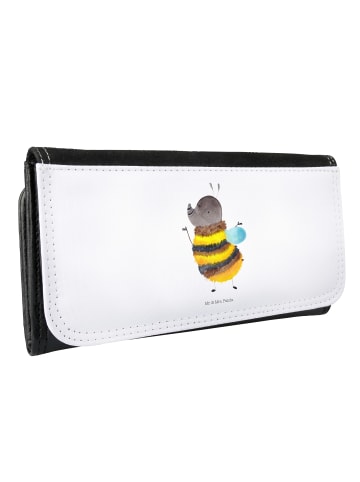 Mr. & Mrs. Panda Damen Brieftasche Hummel flauschig ohne Spruch in Weiß