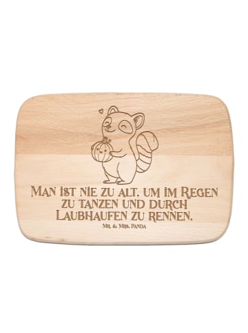 Mr. & Mrs. Panda Holzschneidebrett Waschbär Kürbis mit Spruch in Transparent