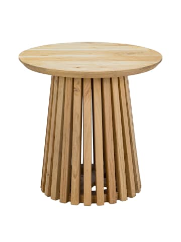 home24 Massiver Beistelltisch MAZDOU in Braun