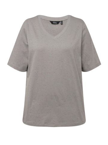 Ulla Popken Shirt in hellgrau mélange