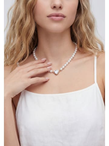 gaya Women Necklace in Rose Gold White