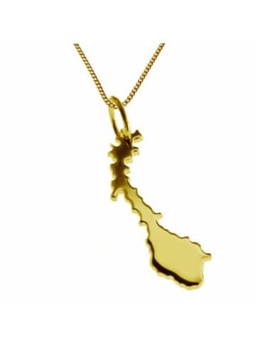 Schmuckador 50cm Halskette + Norwegen Anhänger in 585 Gelbgold in gold