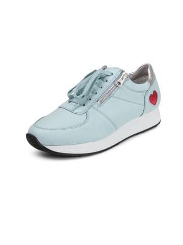 VITAFORM Hirschleder Sneaker in hellblau