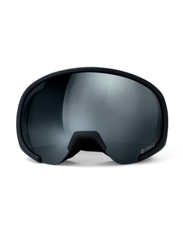 YEAZ BLACK RUN ski- und snowboard-brille schwarz/matt schwarz in schwarz