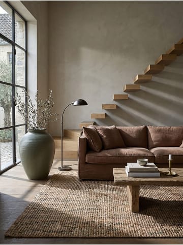 KADIMA DESIGN Naturfaser-Teppich Handgewebt ERME Jute Naturbelassen Modern in Natur-Grün