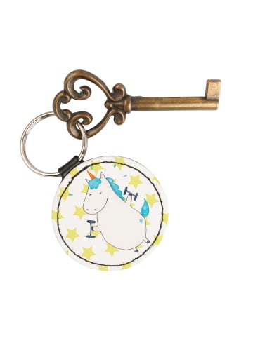 Mr. & Mrs. Panda Anhänger Einhorn Fitness ohne Spruch in Weiß