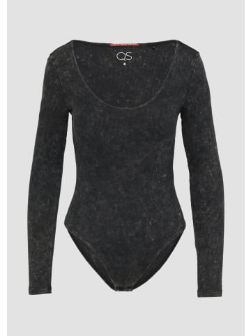 QS T-Shirt Body in 9999_schwarz
