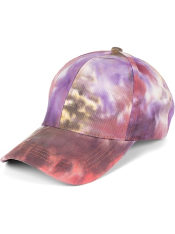 styleBREAKER Baseball Cap in Violett-Orange-Rose