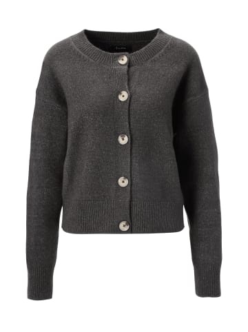 Aniston CASUAL Strickjacke in dunkelgrau-meliert
