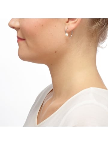 Steel_Art Ohrringe Damen Loop goldfarben in Silberfarben poliert