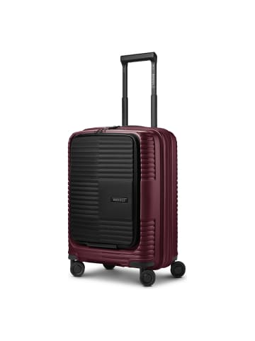Redolz Essentials 17 2.0 4 Rollen Kabinentrolley 55 cm Laptopfach burgundy