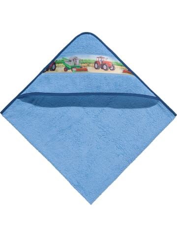 Erwin Müller Frottier Kapuzenbadetuch in hellblau