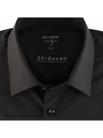 OLYMP  Langarm Business Hemd für Herren in schwarz