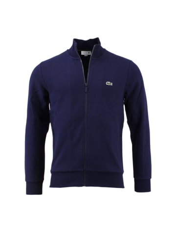 Lacoste Sweatjacke mit Stehkragen in Nachtblau