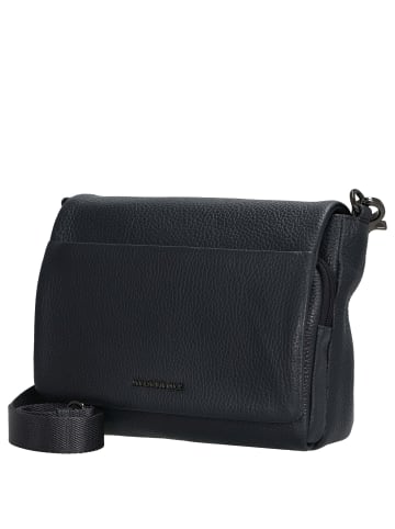 Mandarina Duck Mellow Leather - Umhängetasche 22 cm (nero) in dress blue