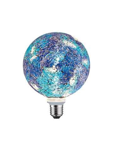 paulmann LED G125 Miracle Mosaic 470lm blue dim E27 2700K 230V F